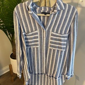 Stripped Button front shirt